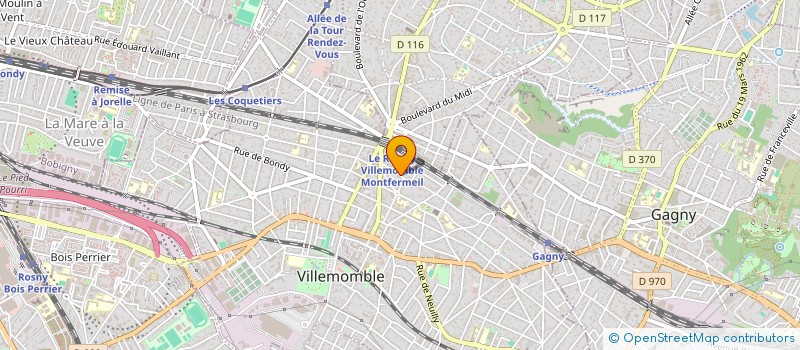 localisation de l'entreprise ERM SERVICE à VILLEMOMBLE