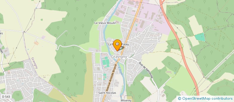 localisation de l'entreprise ERMA à GRAVIGNY