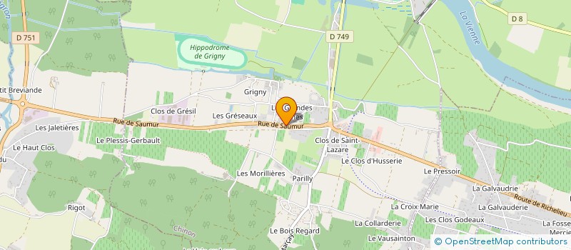 localisation de l'entreprise ERMA  CINAIS