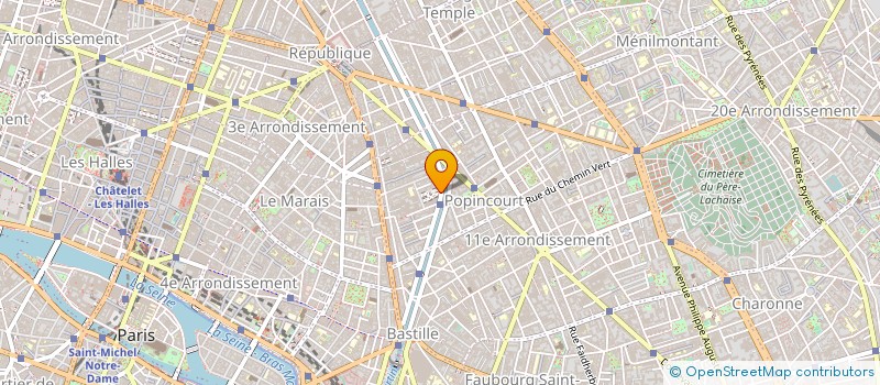localisation de l'entreprise ERMA ENTRET REPARAT MODERNISAT ASCENCEUR à PARIS
