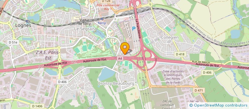 localisation de l'entreprise ERMA GESTION à TORCY