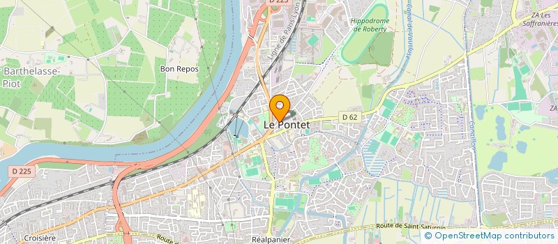 localisation de l'entreprise ERMA IMMOBILIER  LE PONTET