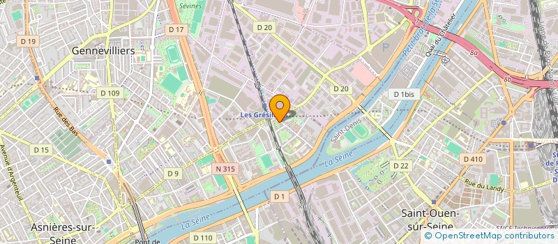 localisation de l'entreprise ERMA TRANSPORT  ASNIERES-SUR-SEINE