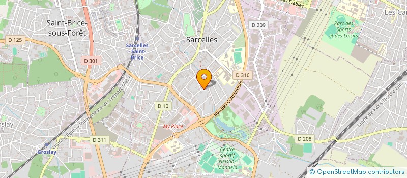localisation de l'entreprise ERMACHRI à SARCELLES