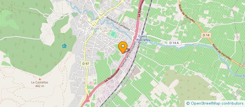 localisation de l'entreprise ERMACO ENVIRONNEMENT  CUERS