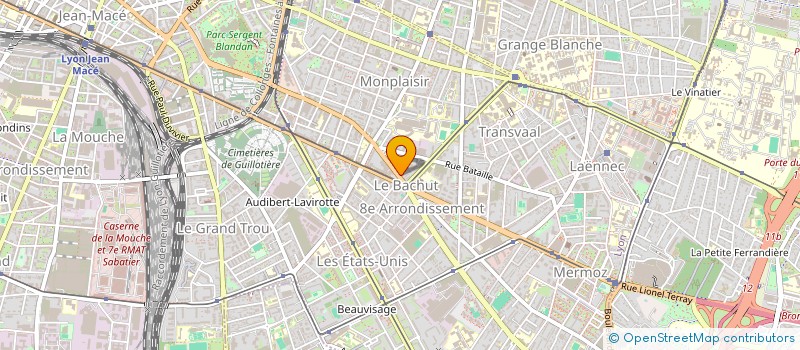 localisation de l'entreprise ERMADUC à VILLEURBANNE