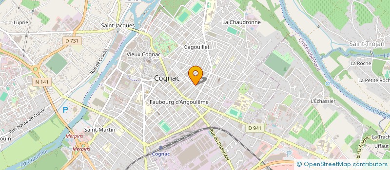 localisation de l'entreprise ERMAION à COGNAC