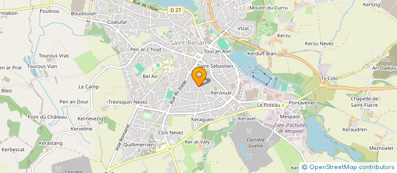 localisation de l'entreprise ERMAT à SAINT-RENAN