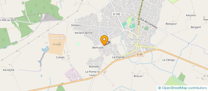 localisation de l'entreprise ERMATECHNIQUE à SURZUR