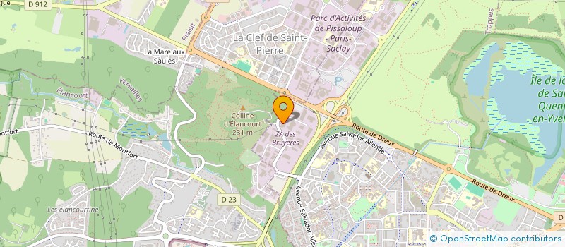 localisation de l'entreprise ERMATEL à TRAPPES