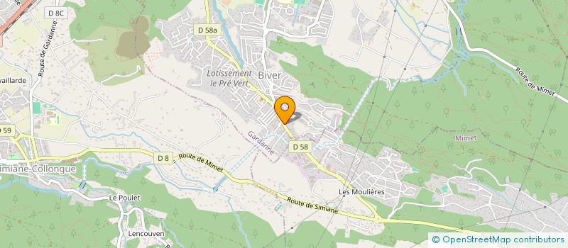 localisation de l'entreprise ERMATH à GARDANNE