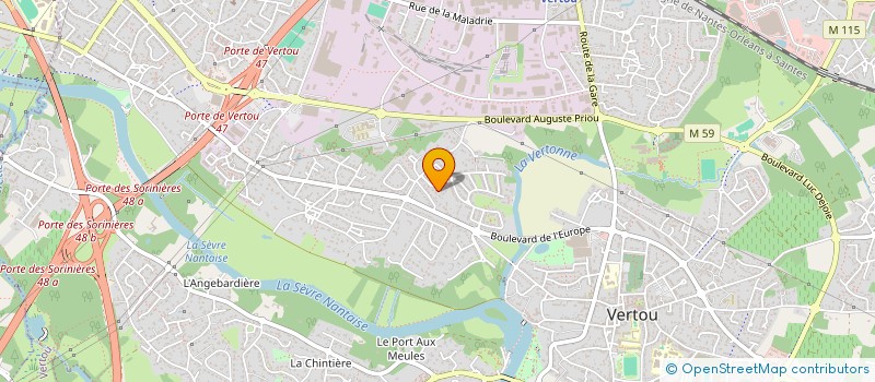 localisation de l'entreprise ERMEA  VERTOU