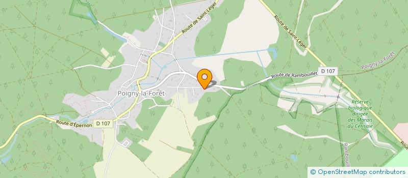localisation de l'entreprise ERMECAM ENTRETIEN REPARATION MAINTENANCE ETALONNAGE CALIBRATION D'APPAREILS DE MESURE à POIGNY-LA-FORET