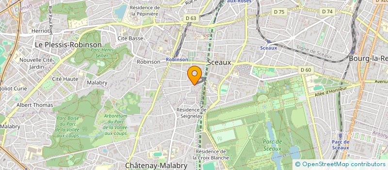 localisation de l'entreprise ERMEL  SCEAUX