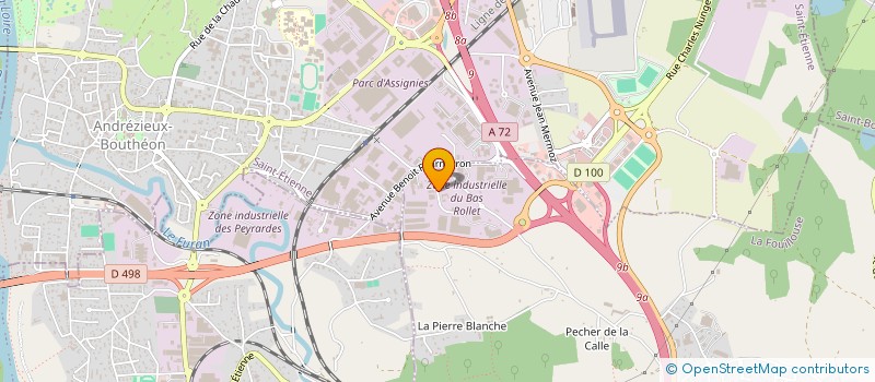 localisation de l'entreprise ERMES  LA FOUILLOUSE