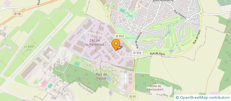 localisation de l'entreprise ERMES à BONDOUFLE