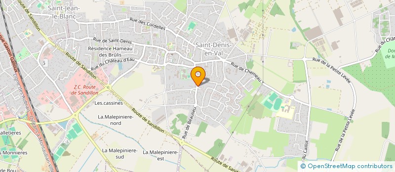 localisation de l'entreprise ERMES à SAINT-DENIS-EN-VAL