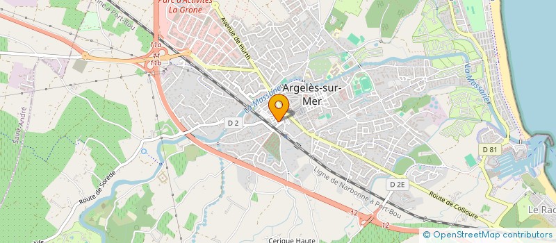 localisation de l'entreprise ERMES CONSULTING à ARGELES-SUR-MER
