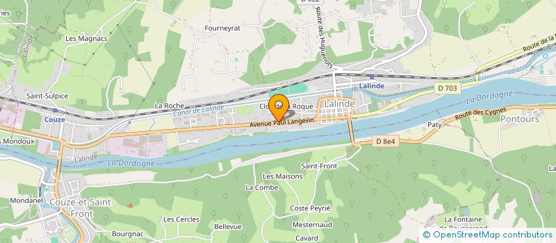 localisation de l'entreprise ERMES INSTITUT à LALINDE