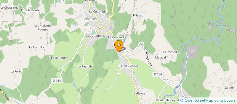 localisation de l'entreprise ERMESS à SAINT-SOLVE