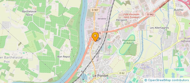 localisation de l'entreprise ERMIDIS à LE PONTET