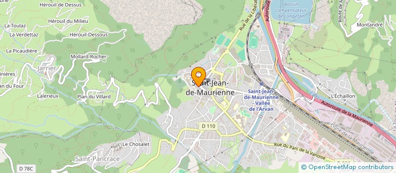 localisation de l'entreprise ERMIN  SAINT-JEAN-DE-MAURIENNE