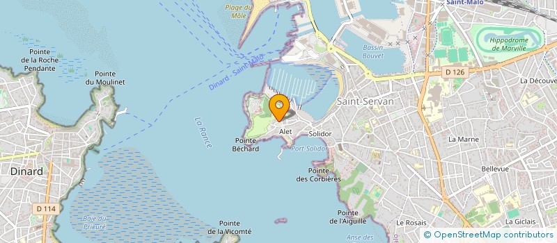 localisation de l'entreprise ERMIN  SAINT-MALO