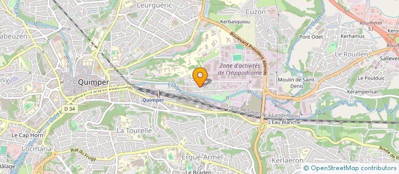 localisation de l'entreprise ERMINIG CAPITAL à QUIMPER