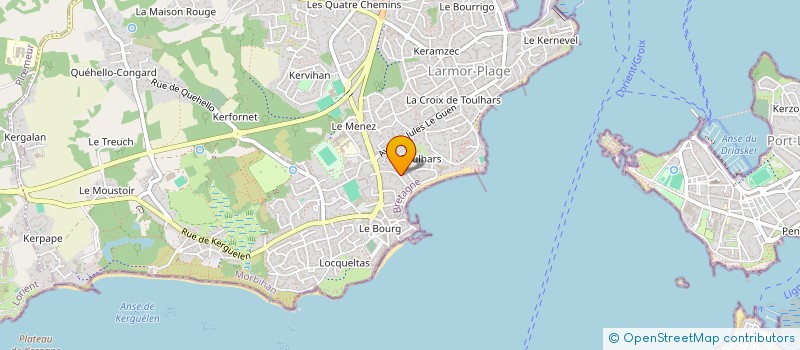 localisation de l'entreprise ERMITAGE  LARMOR-PLAGE