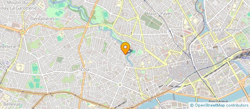 localisation de l'entreprise ERMITAGE à NANTES