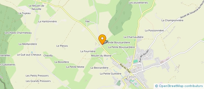 localisation de l'entreprise ERMITAGE AUTO à CETON