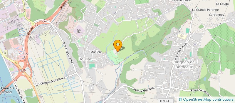 localisation de l'entreprise ERMITAGE DES CHARTRONS  BOULIAC