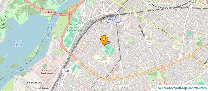 localisation de l'entreprise ERMITAGE PATRIMOINE à ANGERS