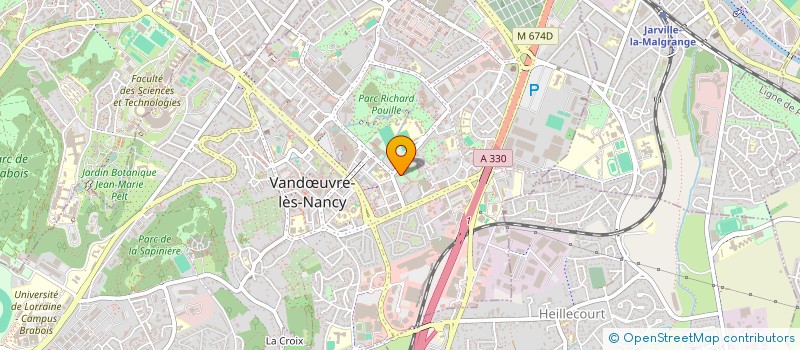 localisation de l'entreprise ERMITAGE-REFUGE DE SAINTE CLAIRE  VANDUVRE-LES-NANCY