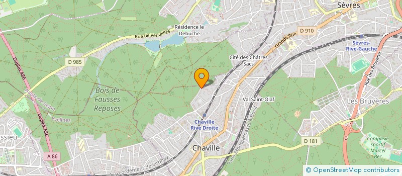 localisation de l'entreprise ERMITAGE STE THERESE REPOS  A0 à CHAVILLE