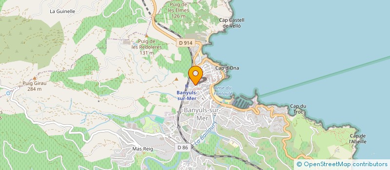 localisation de l'entreprise ERMITAGE VAL PARADIS  BANYULS-SUR-MER