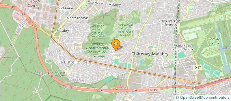 localisation de l'entreprise ERMITAGE YNVEST  CHATENAY-MALABRY