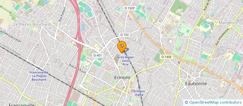 localisation de l'entreprise ERMONT DANSE  ERMONT