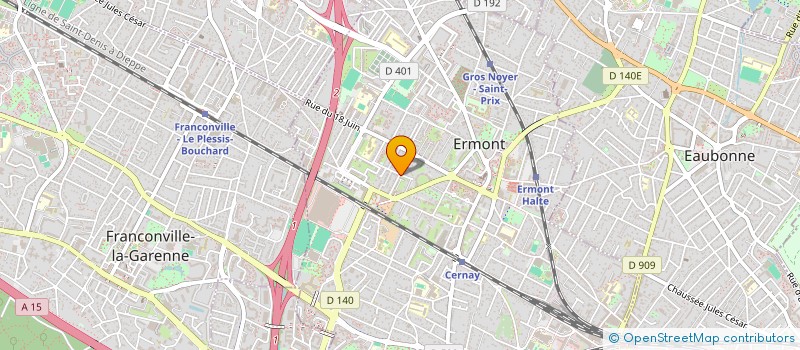 localisation de l'entreprise ERMONT IMMOBILIER  ERMONT