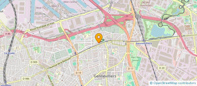 localisation de l'entreprise ERMONT SANNOIS à GENNEVILLIERS
