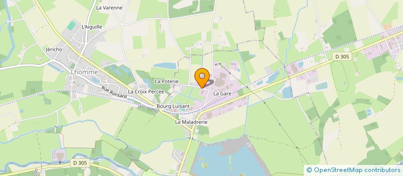 localisation de l'entreprise ERMS SA à LA CHARTRE-SUR-LE-LOIR