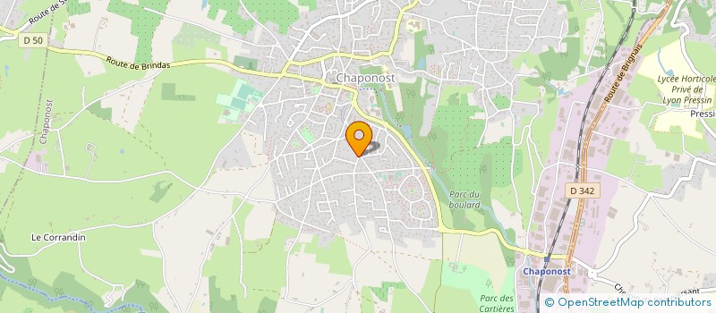 localisation de l'entreprise ERMT à CHAPONOST