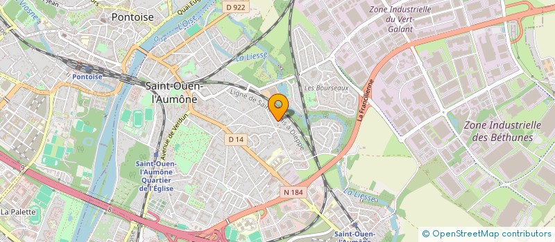 localisation de l'entreprise ERMU 42 à SAINT-OUEN-L'AUMONE