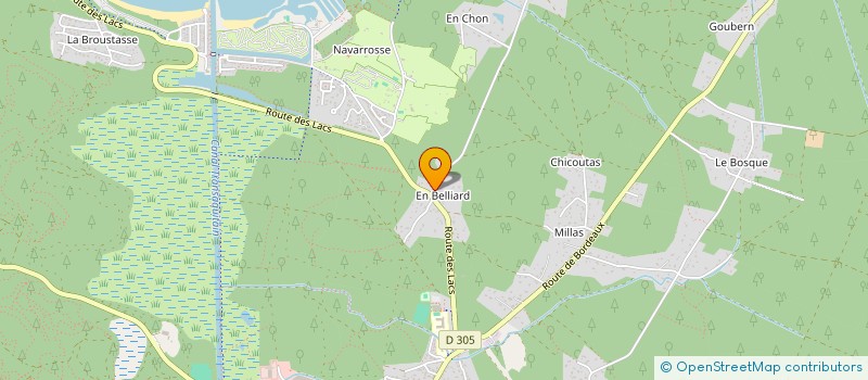 localisation de l'entreprise ERN FASHION  BISCARROSSE