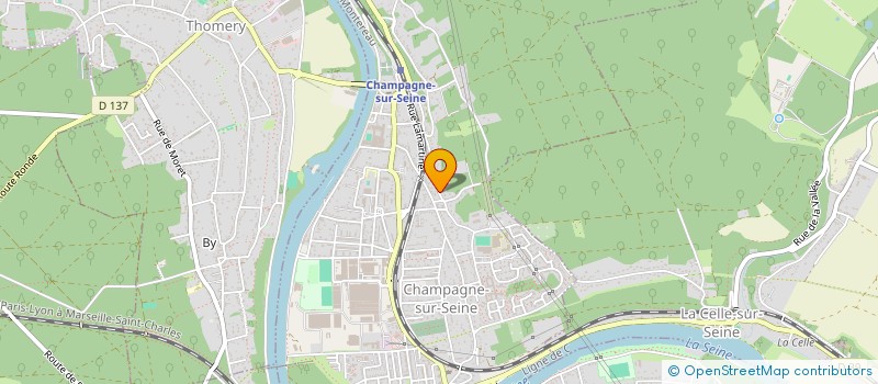 localisation de l'entreprise ERN RAVALEMENT  CHAMPAGNE-SUR-SEINE