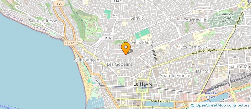 localisation de l'entreprise ERNA 1 à LE HAVRE