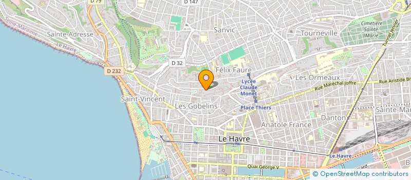 localisation de l'entreprise ERNA 2 à LE HAVRE