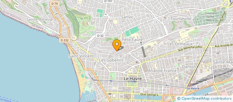 localisation de l'entreprise ERNA 3  LE HAVRE