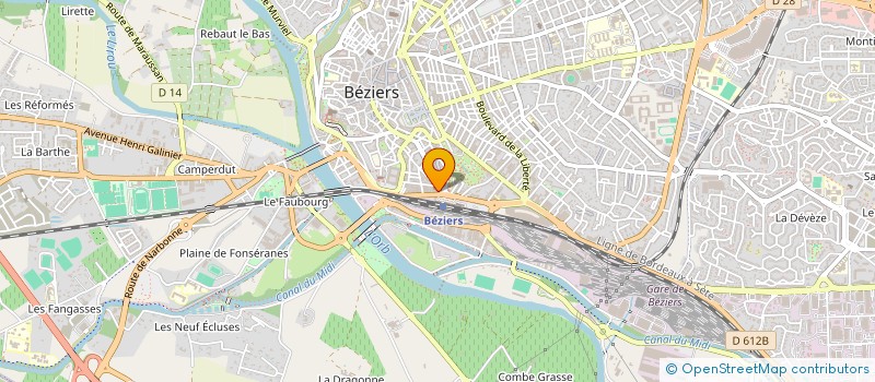 localisation de l'entreprise ERNAD à BEZIERS