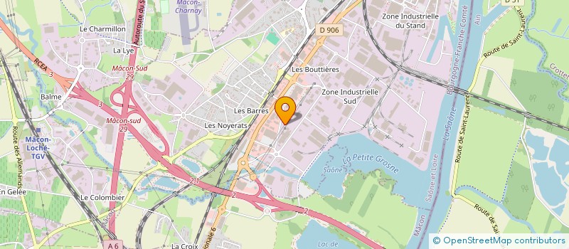 localisation de l'entreprise ERNAJOLO à MACON